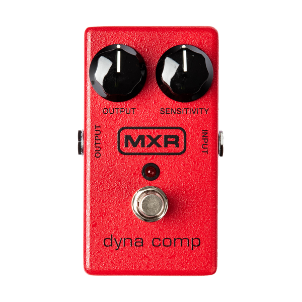 Top down of MXR M102 Dyna Comp Compressor.