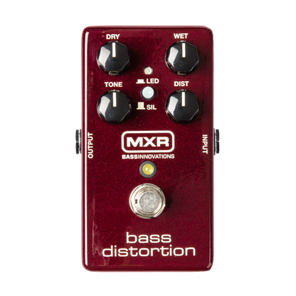 Top down of MXR M85 Bass Distortion.