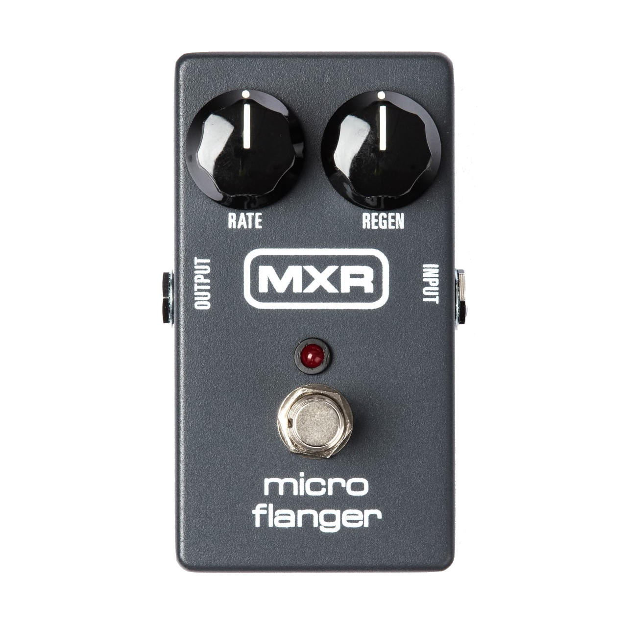 Top down of MXR M152 Micro Flanger.
