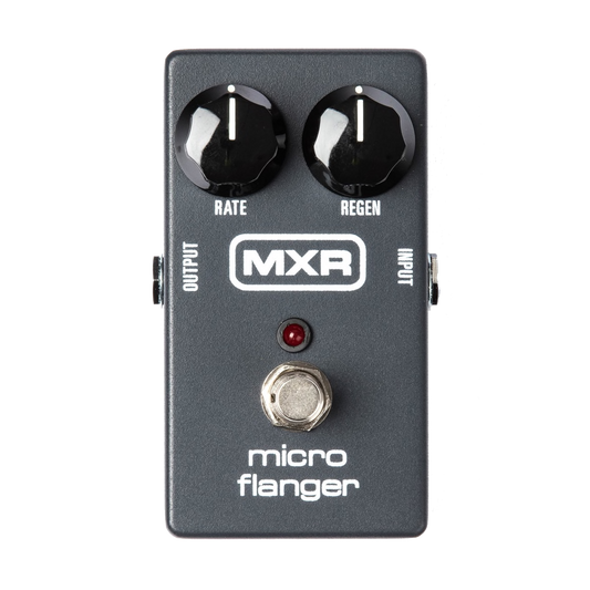 Top down of MXR M152 Micro Flanger.