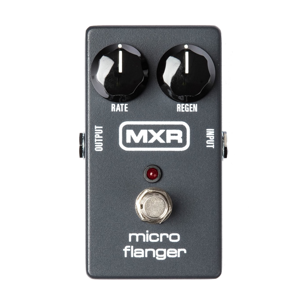 Top down of MXR M152 Micro Flanger.