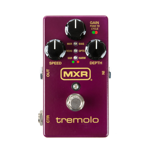 Top down of MXR M305 Tremolo.