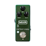 Top down of MXR M299 Carbon Copy Mini Analog Delay.
