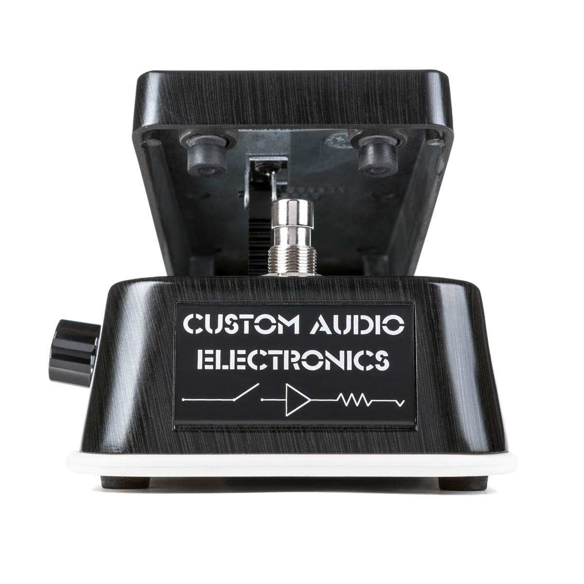 Front of MXR MC404 Custom Audio Electronics Cry Baby Dual  Inductor Wah.