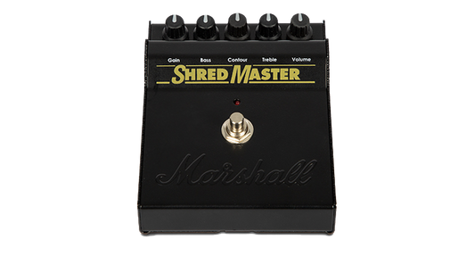 Top down of Marshall Shred Master Pedal.