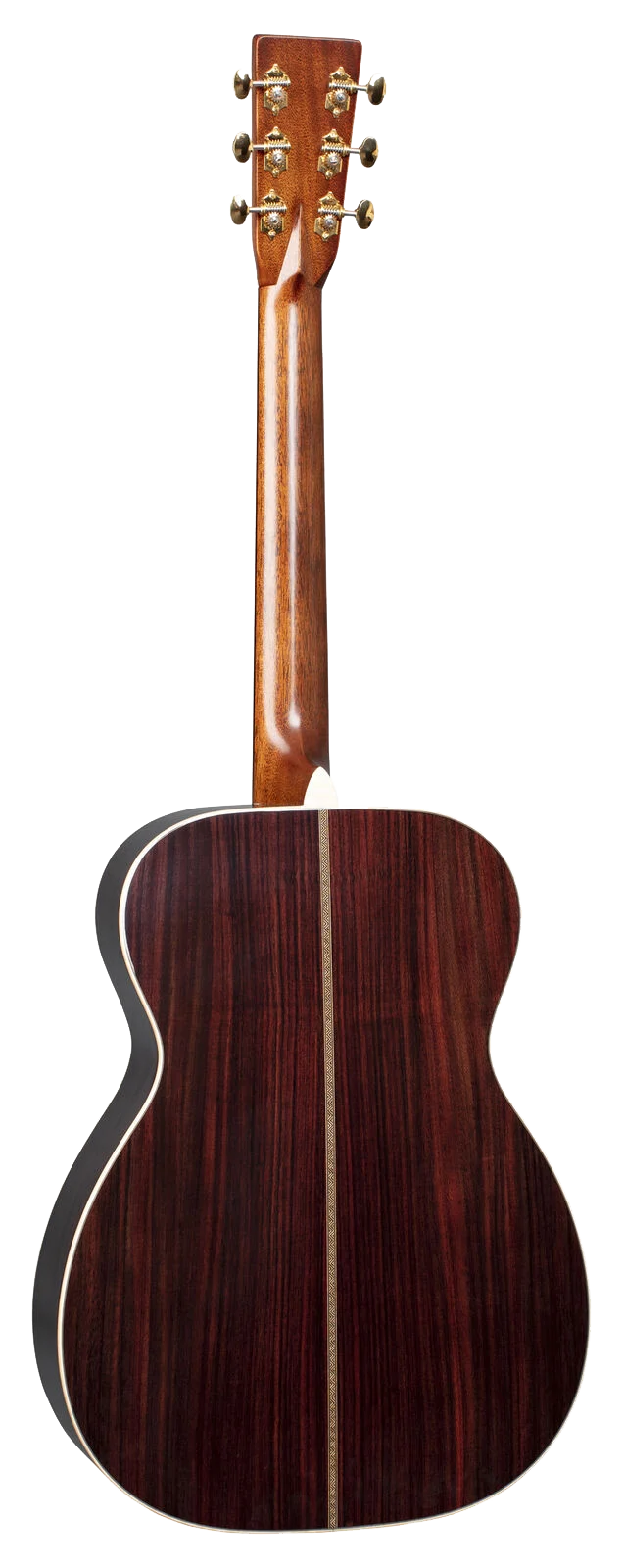 Back of Martin 00-28 Modern Deluxe Natural.