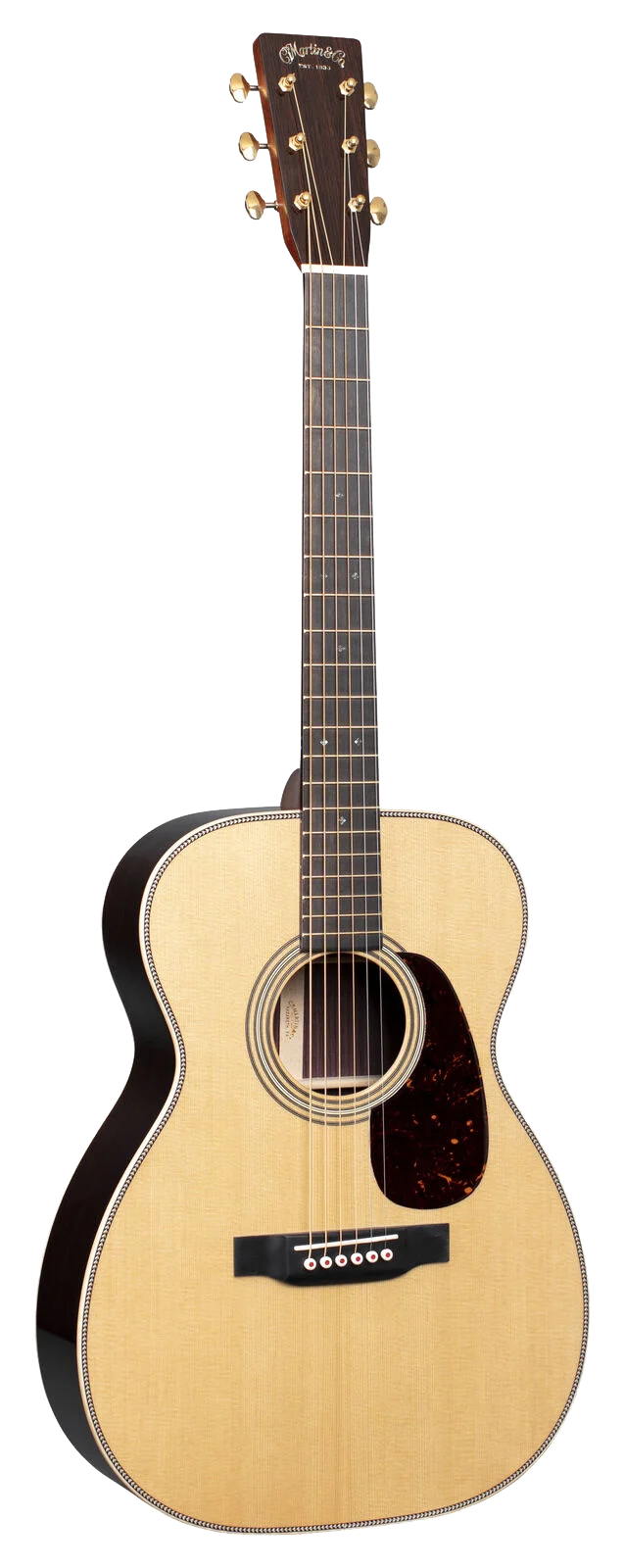 Full frontal of Martin 00-28 Modern Deluxe Natural.