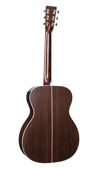 Back of Martin Custom Shop 000-28 Authentic 1937 Vintage Low Gloss.