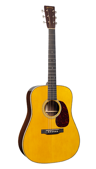 Full frontal of Martin Custom Shop D-28 Authentic 1937 Vintage Low Gloss w/Stage 1 Aging.