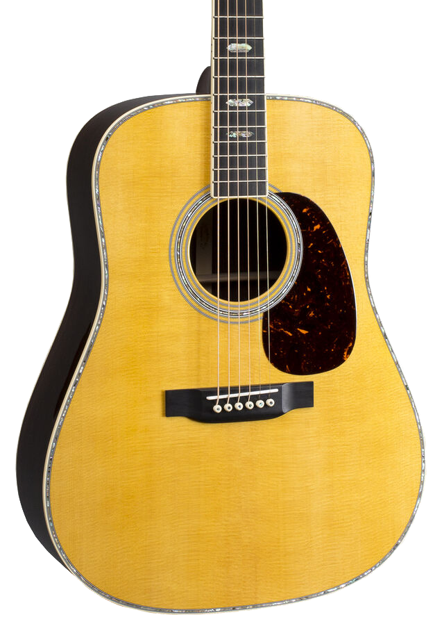 Front of Martin D-41 Natural.