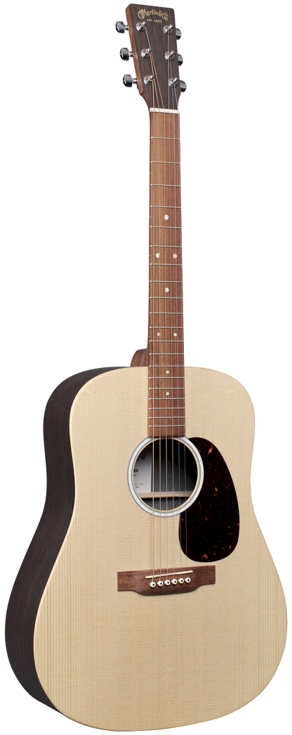 Full frontal of Martin D-X2E Natural Rosewood.