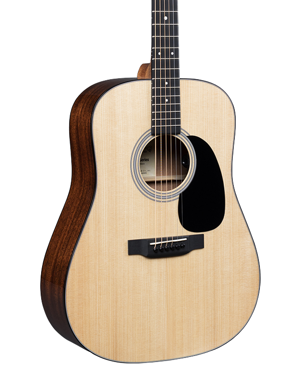 Front of Martin D-12E Natural.