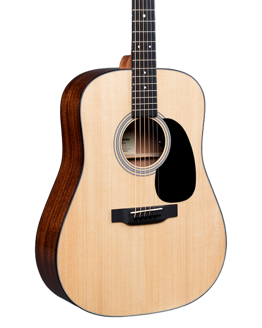 Front of Martin D-12E Natural.