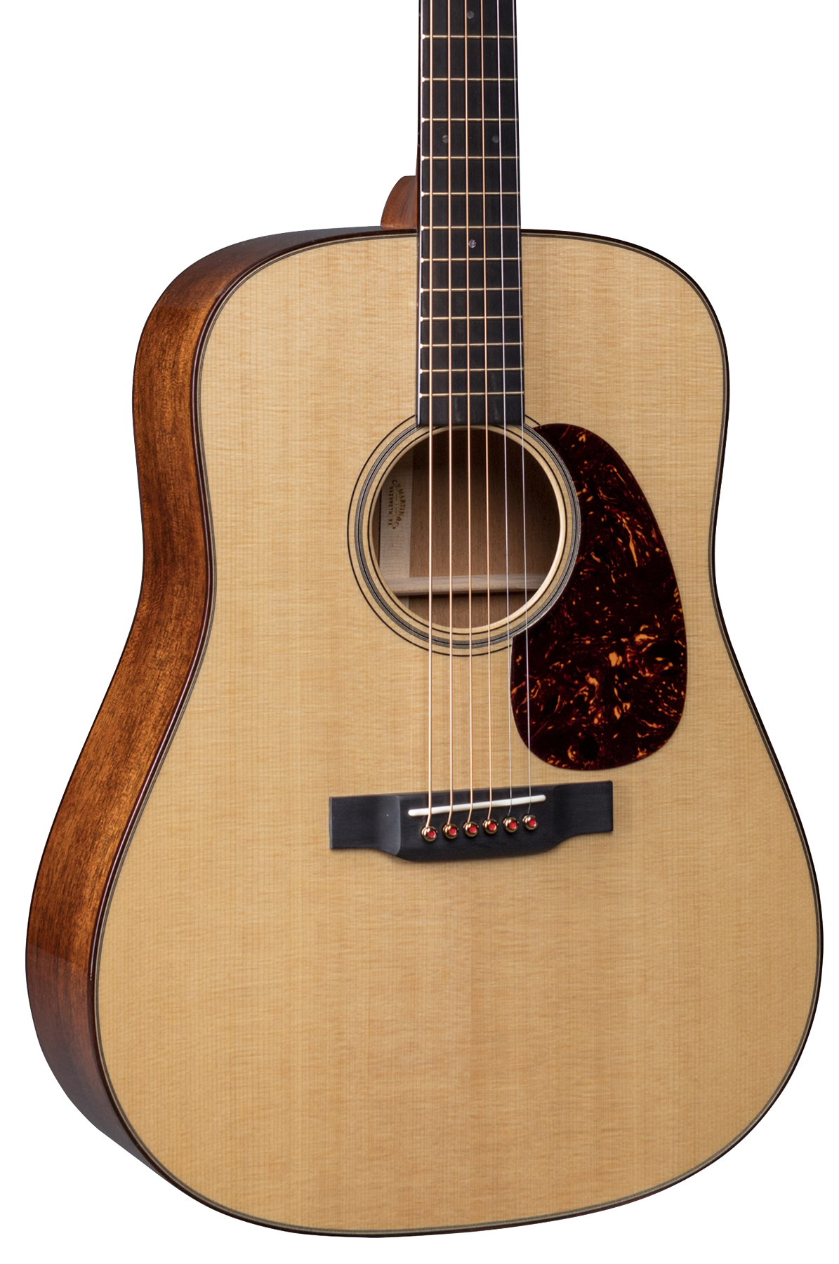 Front angle of Martin D-18 Modern Deluxe.