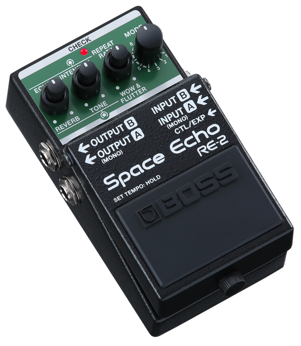 Front left angle of Boss RE-2 Space Echo.