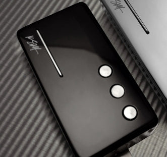 Front of Railhammer KS-NK-bk Kyle Shutt Signature Humcutter Neck Pickup Black.