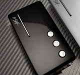 Front of Railhammer KS-NK-bk Kyle Shutt Signature Humcutter Neck Pickup Black.