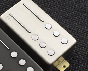Top down of Railhammer RG-BR-bni Reeves Gabrels Signature Bridge Pickup Brushed Nickel.