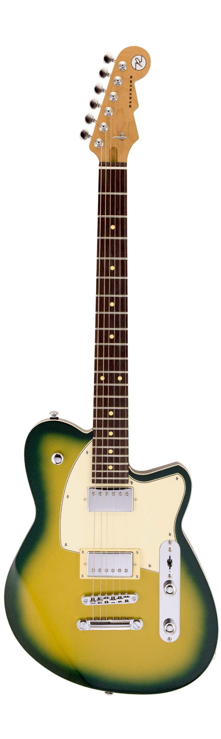 Full frontal of Reverend Charger HB Citradelic Sunset.