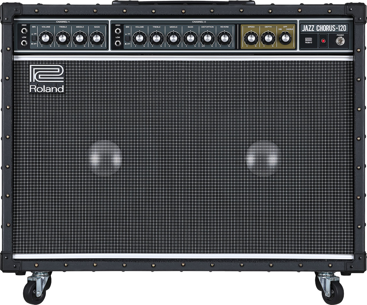 Front of Roland JC-120 Jazz Chorus Amp.