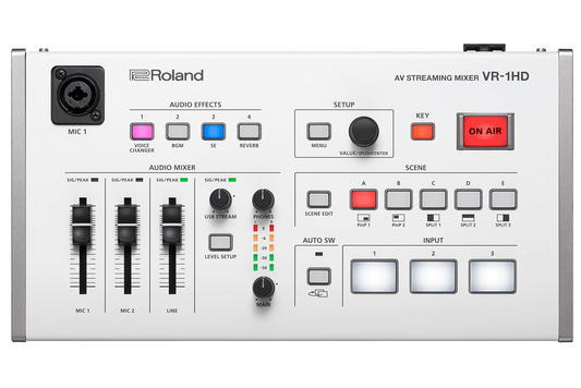 Top down of Roland VR-1HD AV Streaming Mixer.