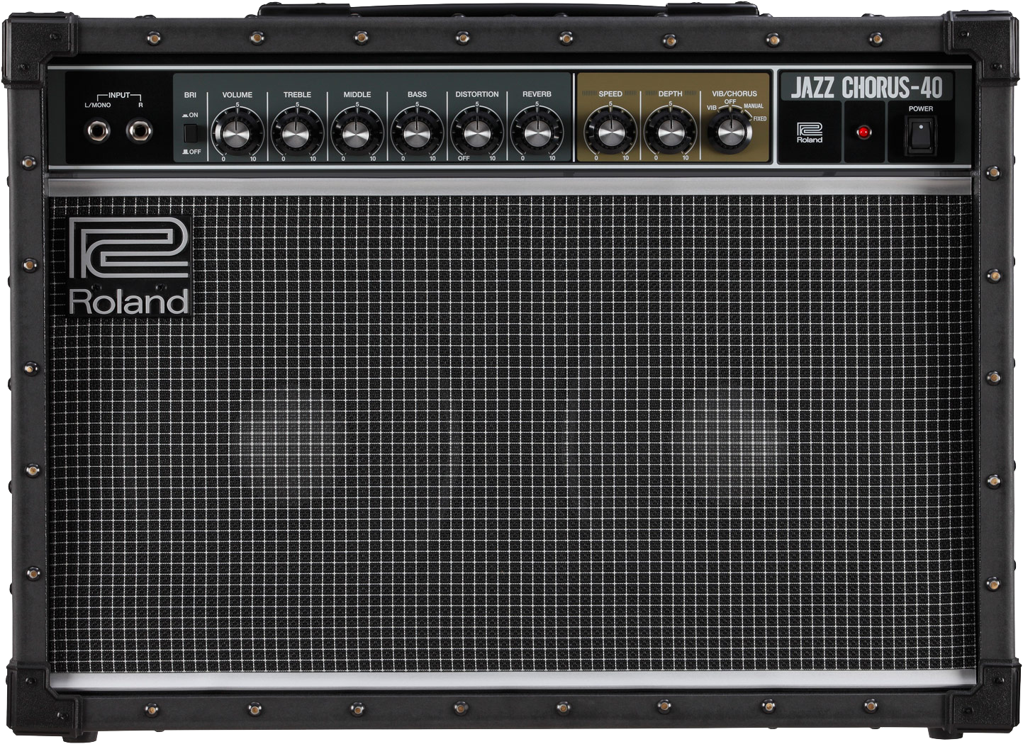 Front of Roland JC-40 Jazz Chorus.