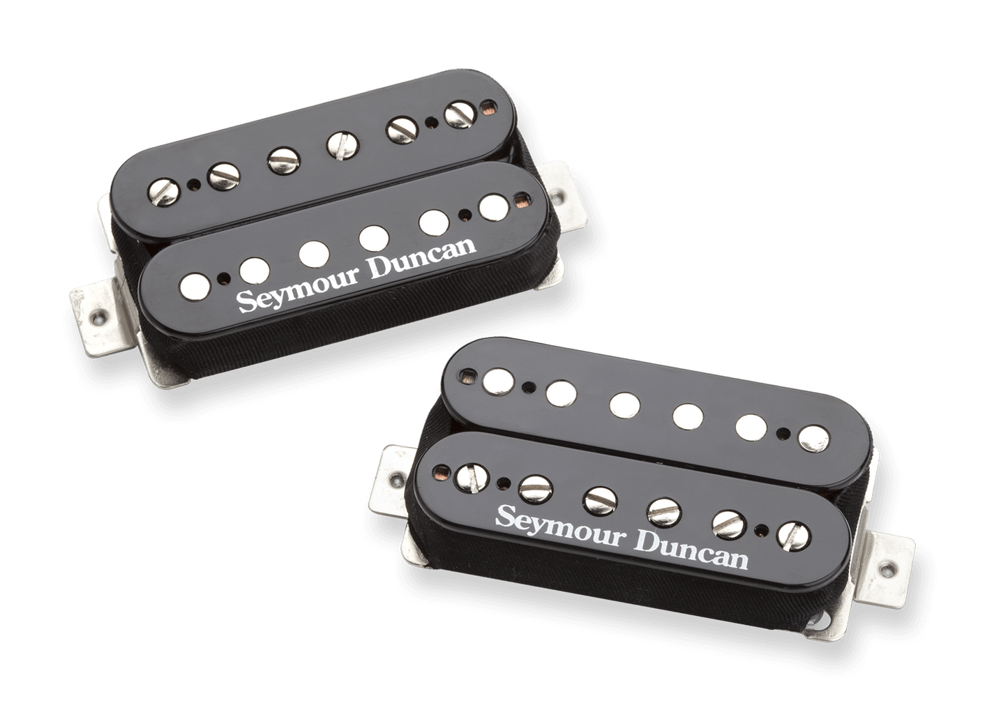 Top down of Seymour Duncan Set, Pearly Gates Black.