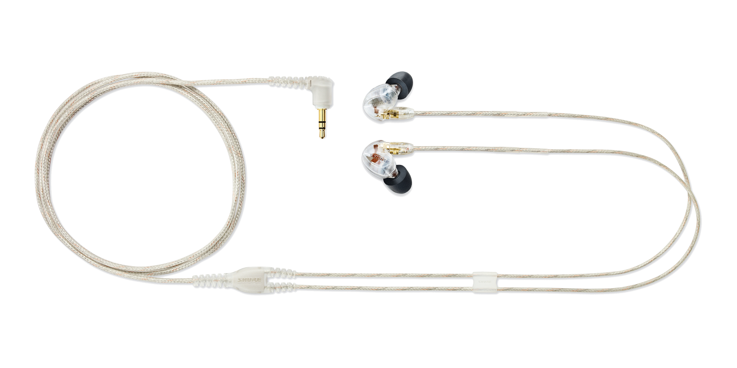 Shure SE425-CL Sound Isolating Dual Driver Earphone w/Detachable Cable and Formable Wire Clear