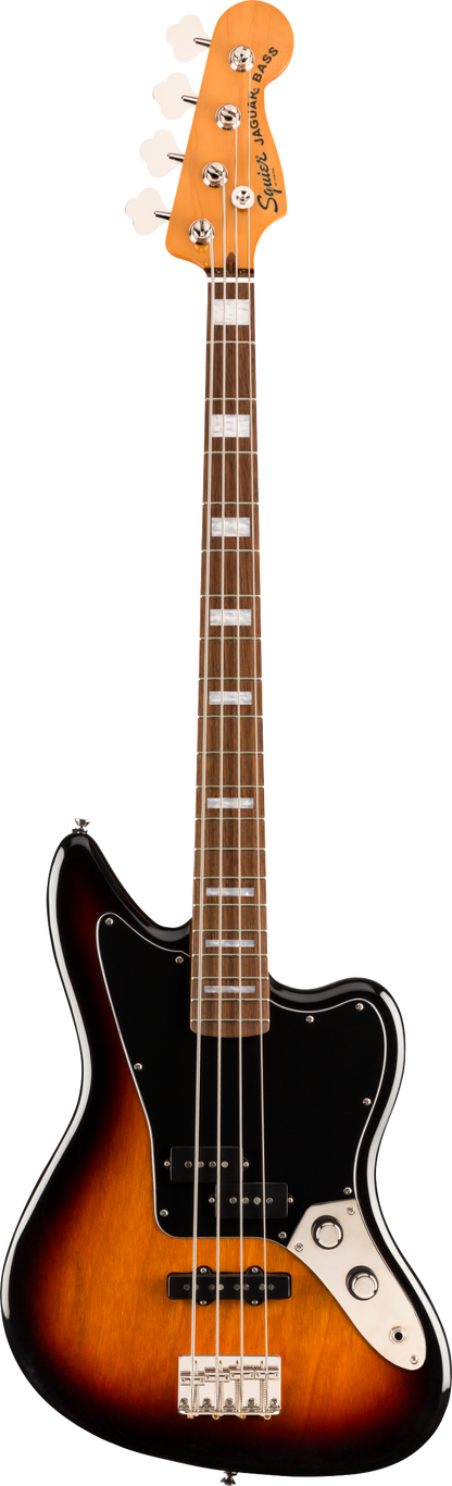 Squier jaguar hot sale bass sunburst