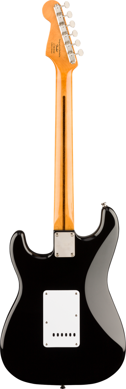 Back of Squier Classic Vibe '50s Stratocaster Maple Fingerboard Black.