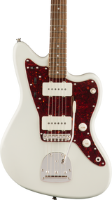 Front of Squier Classic Vibe '60s Jazzmaster Laurel Fingerboard Olympic White.