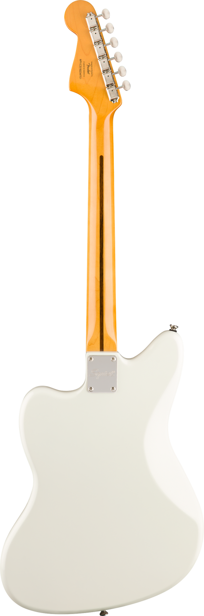 Back of Squier Classic Vibe '60s Jazzmaster Laurel Fingerboard Olympic White.