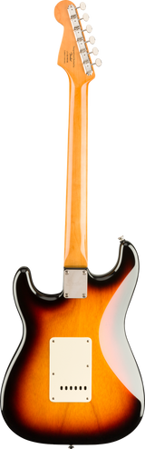 Back of Squier Classic Vibe '60s Stratocaster Laurel Fingerboard 3-Color Sunburst.