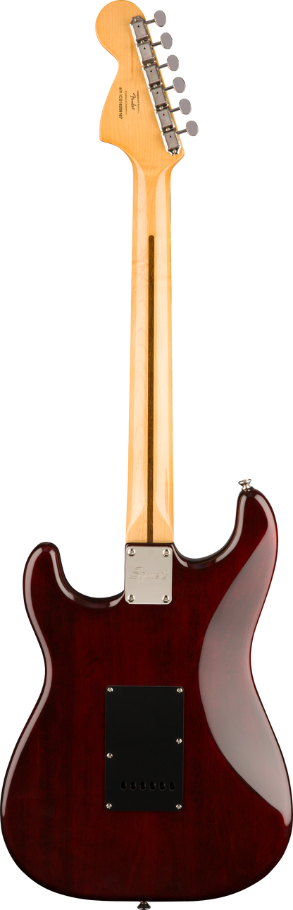 Back of Squier Classic Vibe '70s Stratocaster HSS Laurel Fingerboard Walnut.
