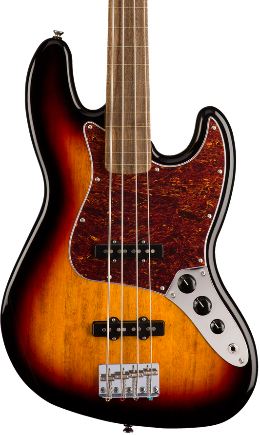 Squier Classic Vibe ‘60s Jazz Bass Fretless Laurel Fingerboard 3-Color Sunburst