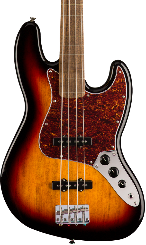 Squier Classic Vibe '60s Jazz Bass Fretless Bass Laurel Fingerboard 3-Color Sunburst