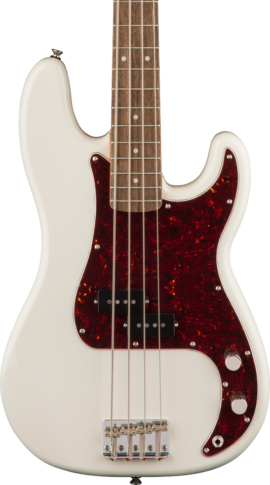 Squier Classic Vibe Precision electric Bass in Olympic White Tone Shop Guitars DFW