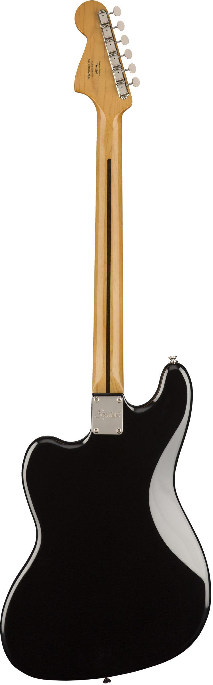 Back of Squier Classic Vibe Bass VI Black.