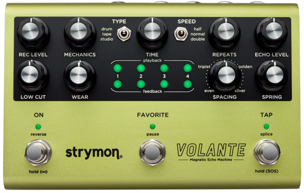 Strymon Volante Magnetic Echo Machine effects pedal Tone Shop Guitars Dallas TX