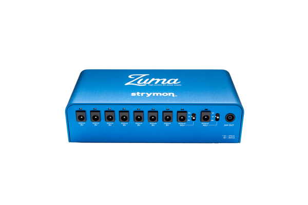 Strymon Zuma High Current Power Supply in blue Tone Shop Guitars Dallas Texas