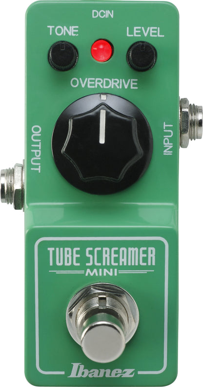 Top down of Ibanez Tube Screamer Mini.