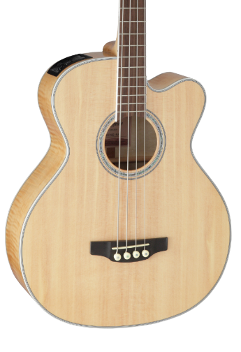 Front of Takamine GB72CE Acoustic Electric Bass Natural.