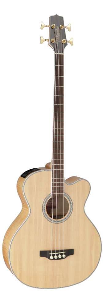 Full frontal of Takamine GB72CE Acoustic Electric Bass Natural.