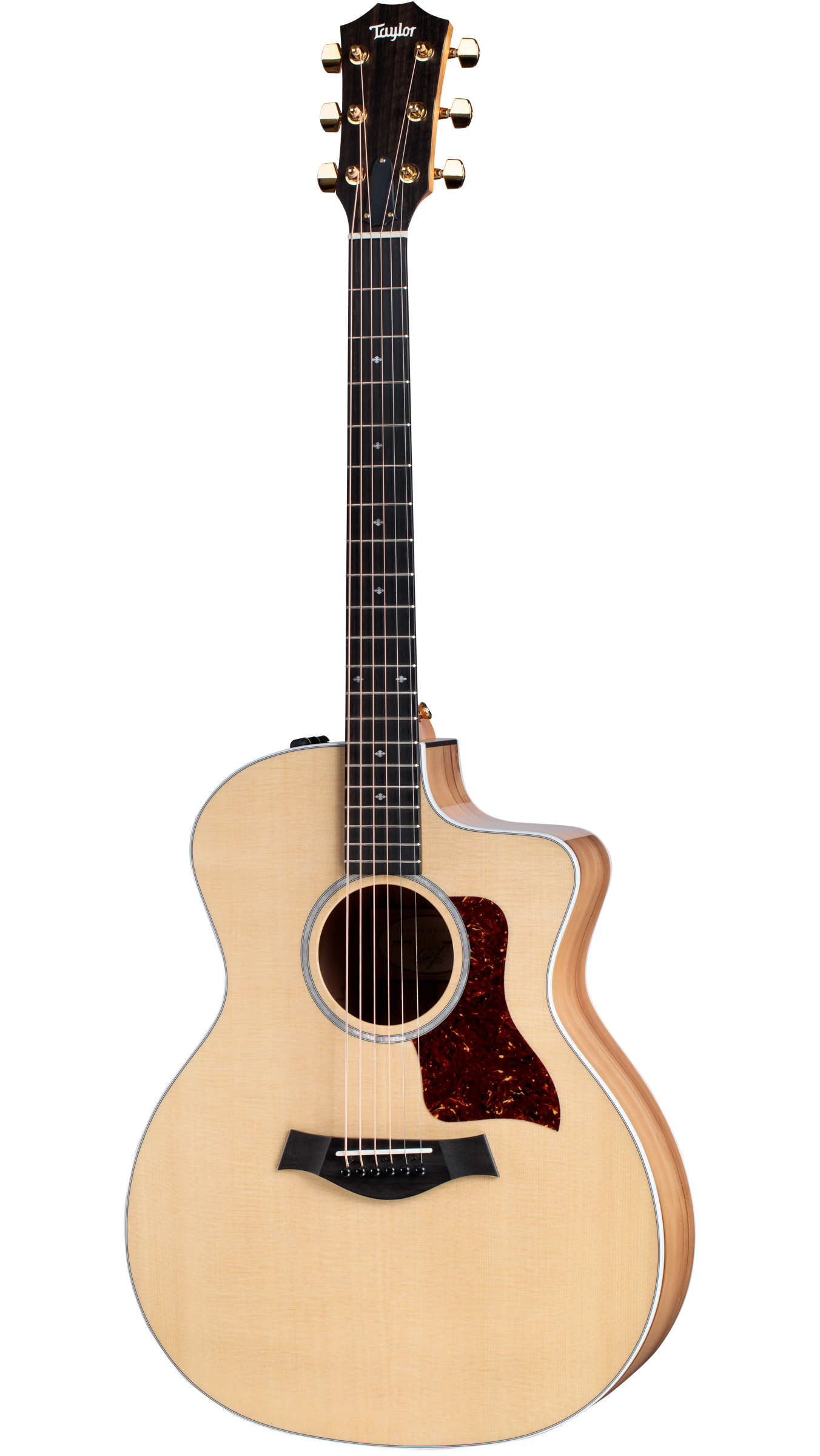 Full frontal of Taylor 214ce Deluxe Natural.