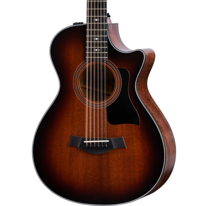 Front of Taylor 362ce Shaded Edgeburst V-Class Bracing.
