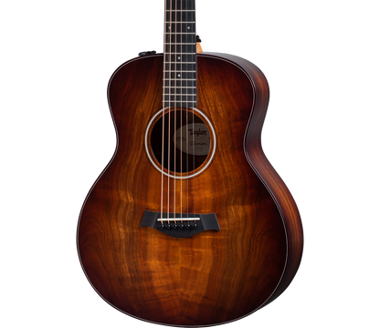 Taylor GS Mini-e Koa Plus Acoustic guitar body in shaded edgeburst Tone Shop Guitars DFW