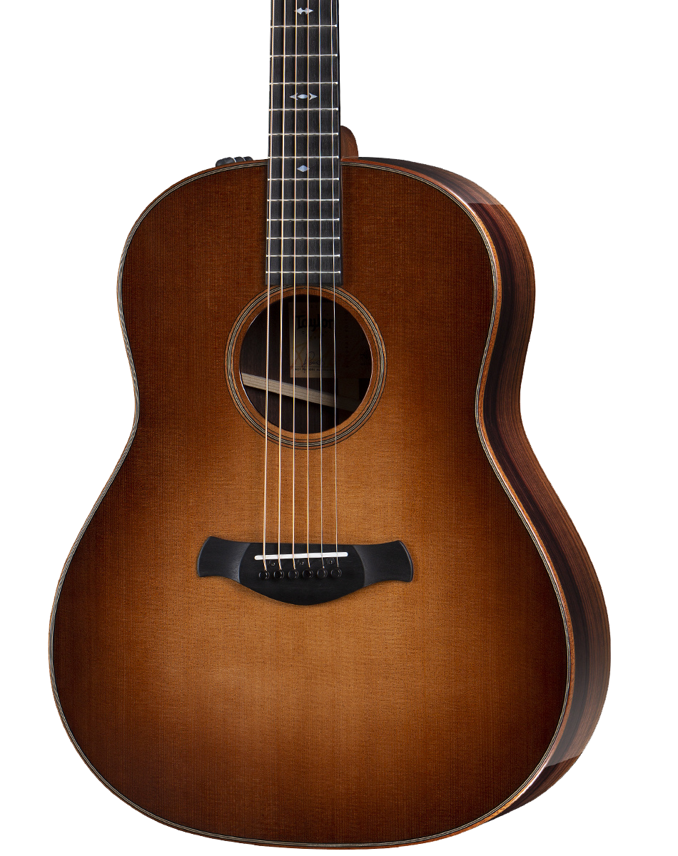 Front of Taylor Builder's Edition 717e V-Class Bracing Western Honeyburst.