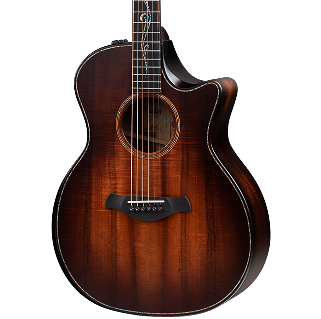 Taylor Builder's Edition K24ce Acoustic Guitar body in Hawaiian koa Shop Guitars DFW