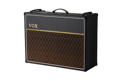 Front of Vox AC30C2 30w 2x12 combo w/Celest GB.
