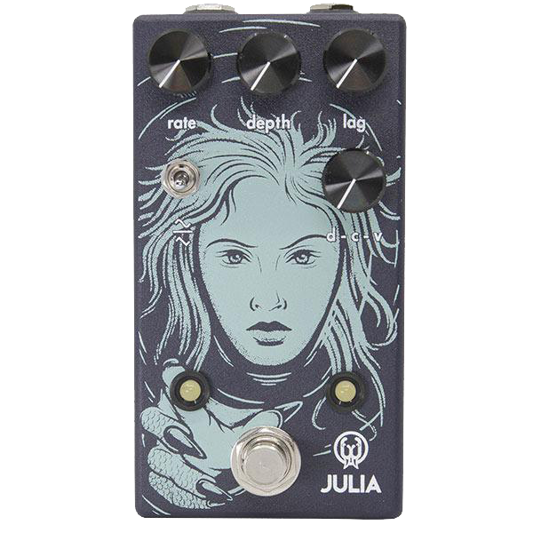 Top down of Walrus Audio Julia Analog Chorus/Vibrato V2.